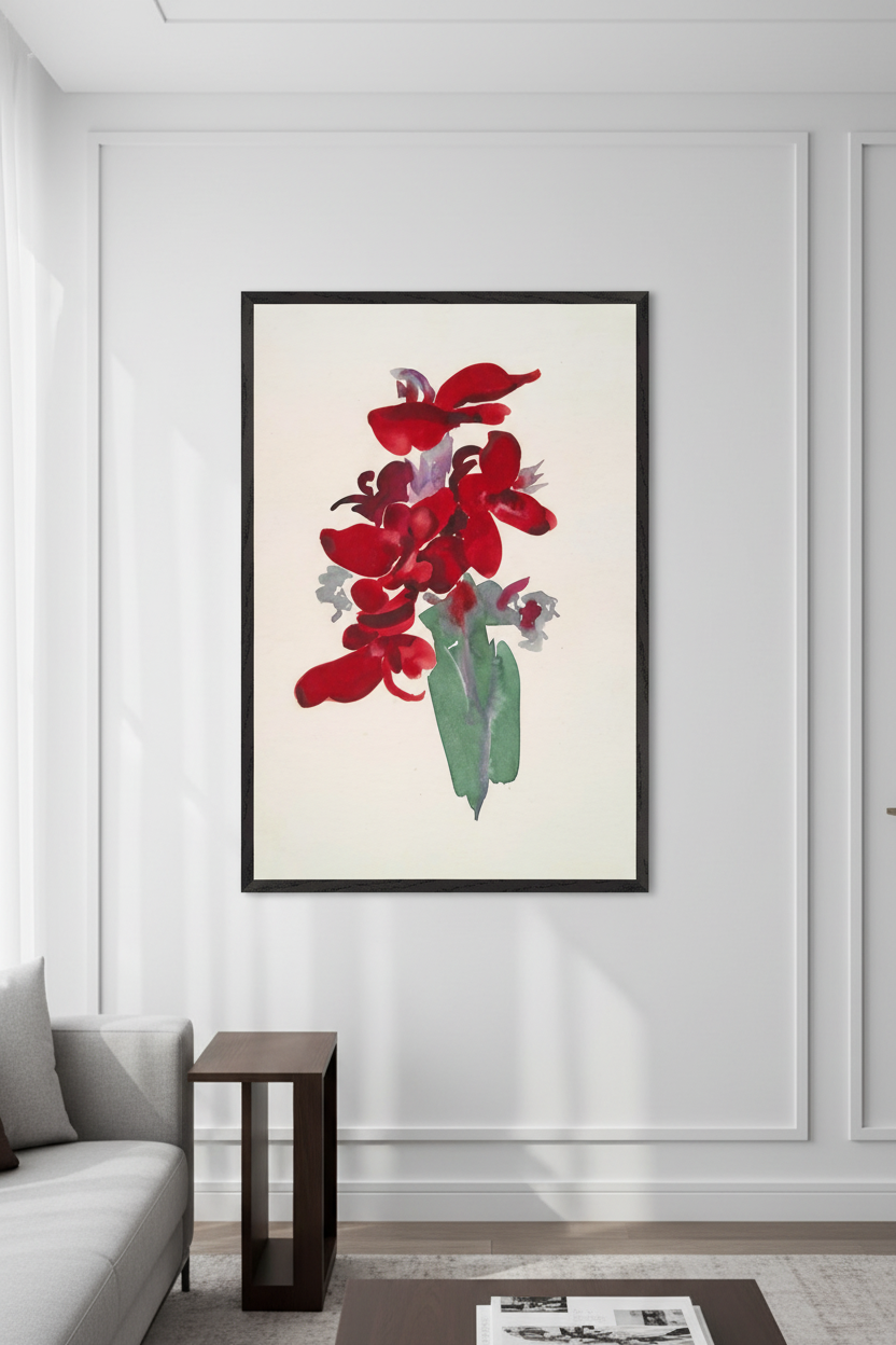 Red Canna (1915) by Georgia O’Keeffe — Collector’s Edition Art Print