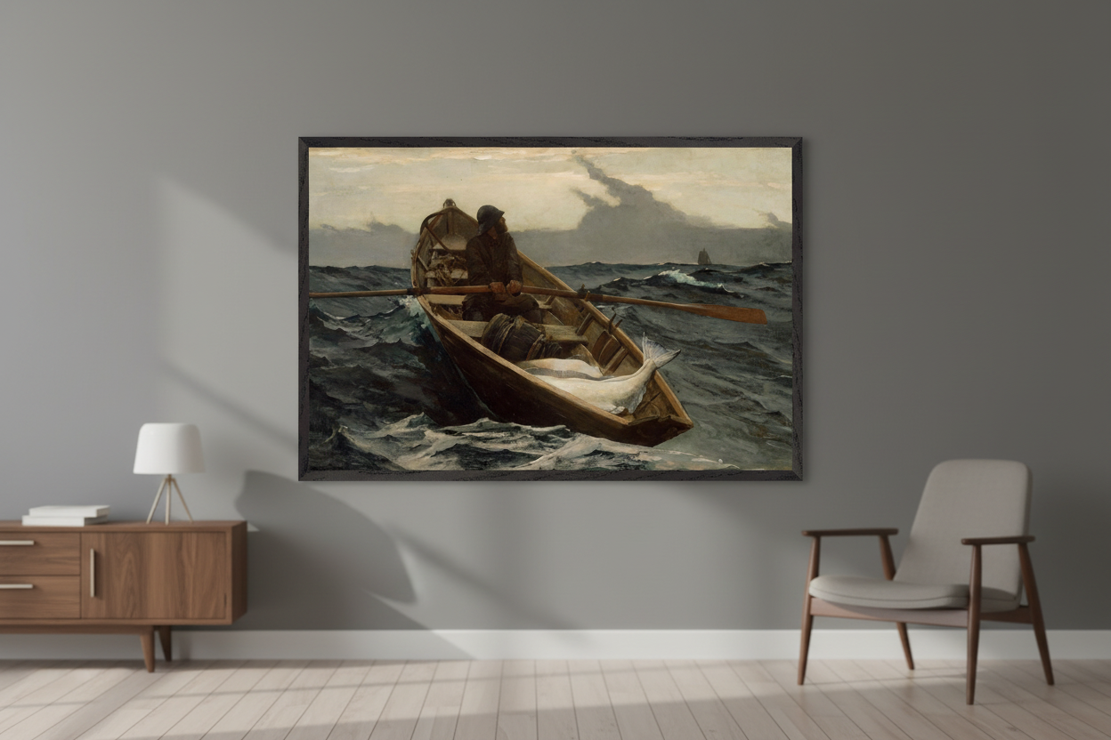 The Fog Warning (1885) by Winslow Homer – Collector’s Edition Print